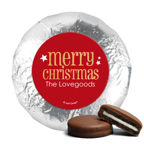 Personalized Shimmering Christmas Chocolate Covered Oreos