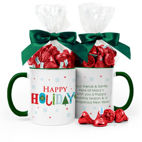 Personalized Holiday Whimsical Holidays 11oz Mug with Hershey's Kisses