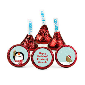 Personalized Happy Holidays Snowman Hershey's Kisses