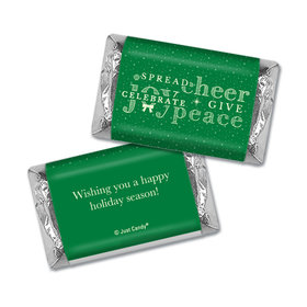 Personalized Christmas Spread Cheer Hershey's Miniatures Wrappers