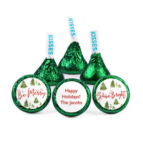 Personalized Christmas Be Merry Shine Bright Hershey's Kisses