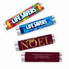 Personalized Christmas First Noel Lifesavers Rolls (20 Rolls)
