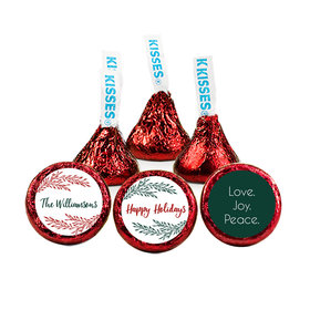 Personalized Christmas Geometric Holiday Hershey's Kisses