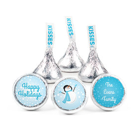 Personalized Christmas Catching Snowflakes Hershey's Kisses