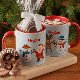 Personalized Christmas Buddies 11oz Mug with Hot Chocolate Bomb