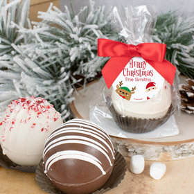 Personalized Christmas Hot Chocolate Bomb - Winter Buddies