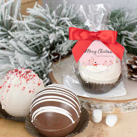Personalized Christmas Hot Chocolate Bomb - Blush