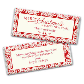 Personalized Christmas Iconic Christmas Chocolate Bar & Wrapper