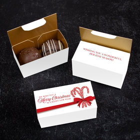 Personalized Merry Christmas Truffle Favors - 2 pcs