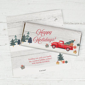 Personalized Red Christmas Truck Standard Wrappers Only