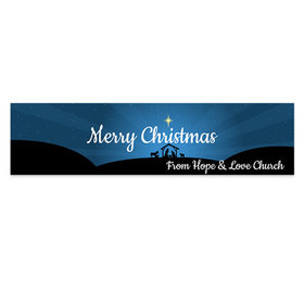 Personalized Christmas O Holy Night 5 Ft. Banner