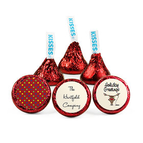 Personalized Christmas Red Nosed Reindeer Hershey's Kisses