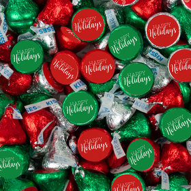 Assembled Happy Holidays Hershey's Kisses Candy 100ct