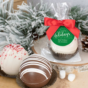 Personalized Christmas Hot Chocolate Bomb - Happy Holidays