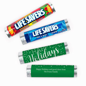Personalized Simply Holidays Lifesavers Rolls (20 Rolls)