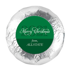 Personalized Merry Christmas 1.25" Stickers (48 Stickers)