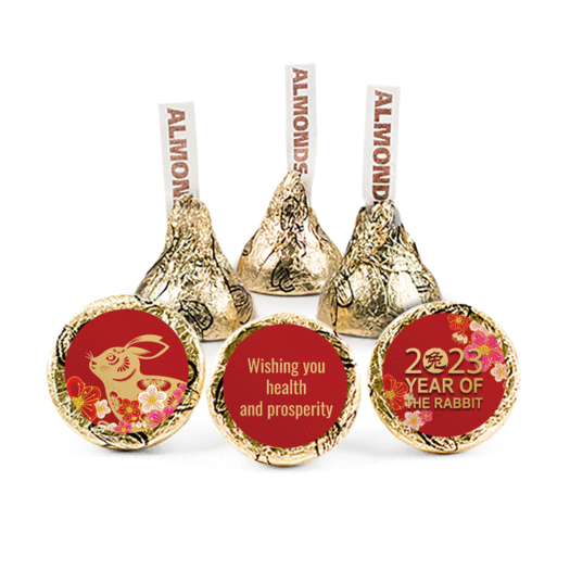 Personalized Chinese New Year Plum Blossoms Hershey's Kisses