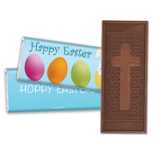 Easter Personalized Embossed Chocolate Bar Hatched a Bunny