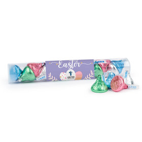 Personalized Easter Add Your Logo Gumball Tube with Hershey's Kisses
