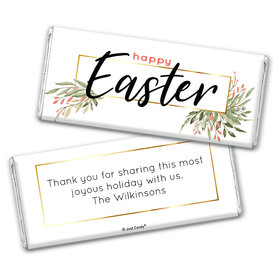 Personalized Easter Flowers Chocolate Bars
