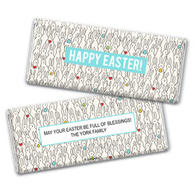 Personalized Easter Parade of Bunnies Chocolate Bars