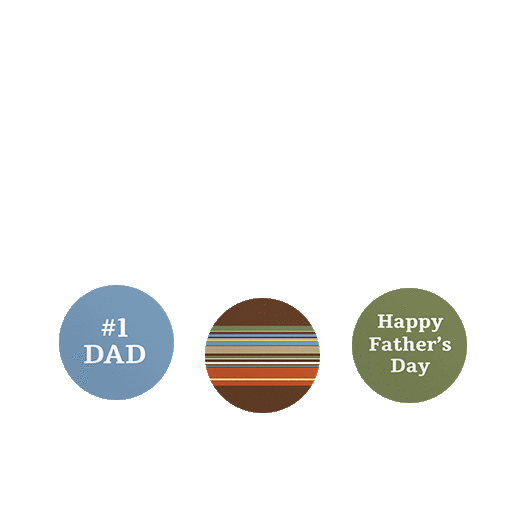 Personalized Father's Day Stripes 3/4" Stickers for Hershey's Kisses