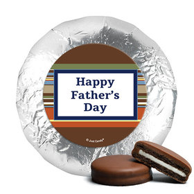 Father's Day Stripe Pattern Milk Chocolate Covered Oreos