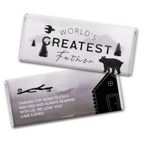 Personalized Father's Day Wisdom & Wilderness Chocolate Bar Wrappers