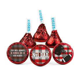 Personalized Father's Day Football Dad Hershey's Kisses