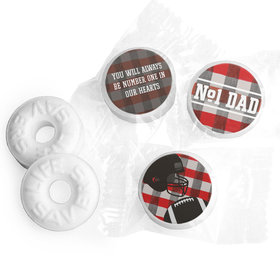 Personalized Father's Day Football Dad Life Savers Mints