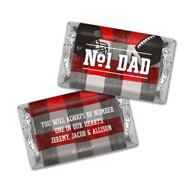 Personalized Father's Day Football Dad Hershey's Miniatures Wrappers