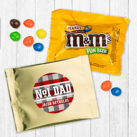 Personalized Father's Day Number One Dad Peanut M&Ms