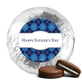 Father's Day Argyle Pattern Milk Chocolate Covered Oreos
