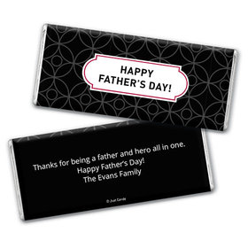 Personalized Father's Day Trellis Pattern Chocolate Bar