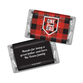 Personalized Father's Day Hershey's Miniatures Red & Black