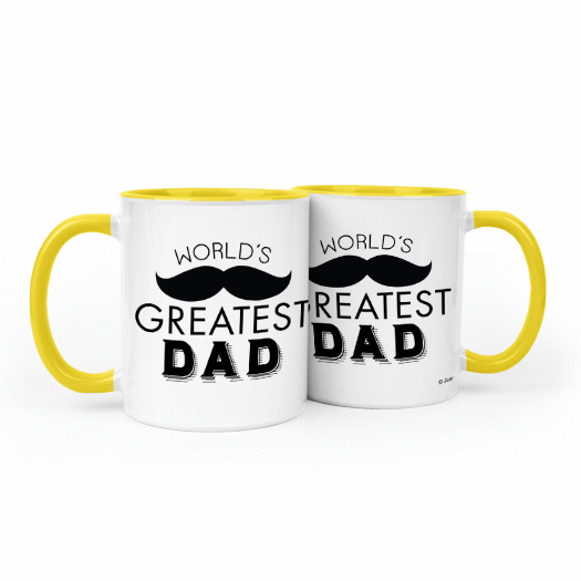 Father's Day Greatest Dad 11oz Mug Empty