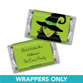 Halloween Personalized Hershey's Miniatures Wrappers Wicked Witch