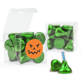 Halloween Pumpkin Hershey's Kisses Clear Gift Box