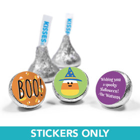 Personalized Halloween Candy Corn 3/4" Stickers (108 Stickers)