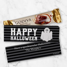 Personalized Halloween Ghouling Ghost Godiva Mini Masterpiece Chocolate Bar in Gift Box