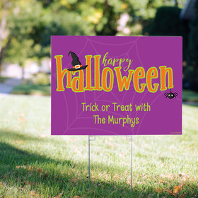 Personalized Halloween Spirit Yard Sign