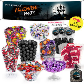 Personalized Halloween Spooky Invite Deluxe Candy Buffet