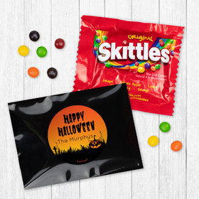 Personalized Halloween Jack-O-Lanterns Skittles