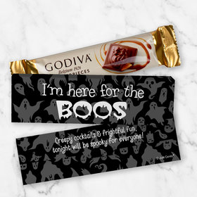 Personalized Halloween Here for the BOOs Godiva Mini Masterpiece Chocolate Bar in Gift Box