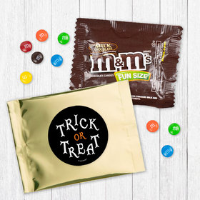 Personalized Halloween Trick Or Treat Milk Chocolate M&Ms