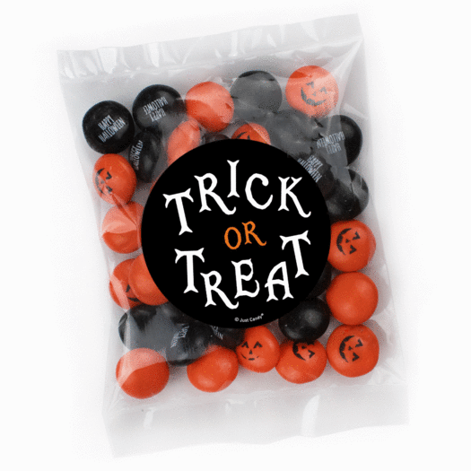 Halloween Trick or Treat Candy Bag with JC Minis Milk Chocolate Gems