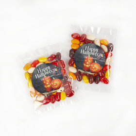 Personalized Halloween Ghostly Greetings Candy Bags with Jelly Belly Jelly Beans