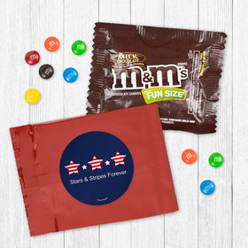Personalized Patriotic Stars and Stripes Milk Chocolate M&Ms