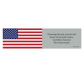 Personalized Independence Day Freedom Flag 5 Ft. Banner