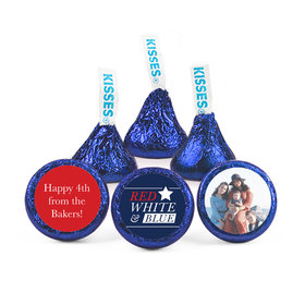 Personalized Independence Day All-American Photo Hershey's Kisses